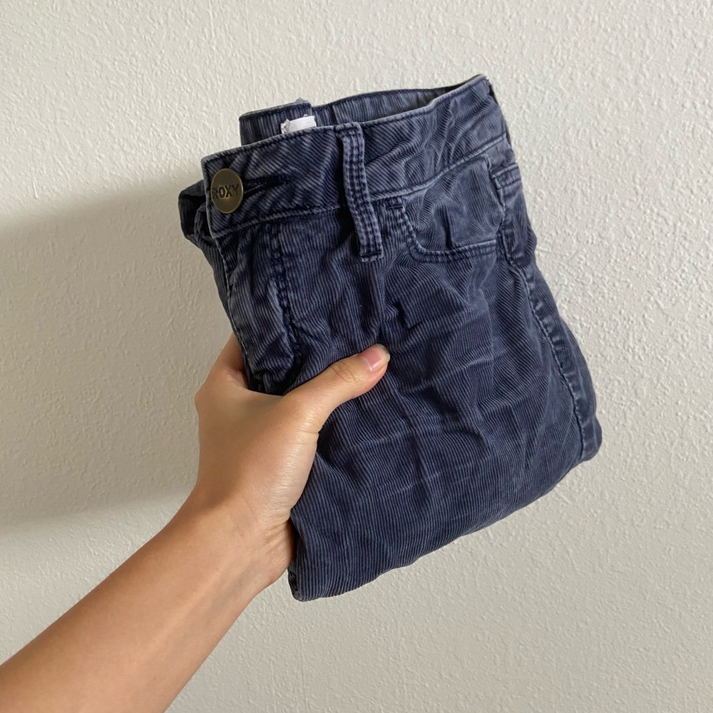 Blue corduroy skinny jeans - Roxy